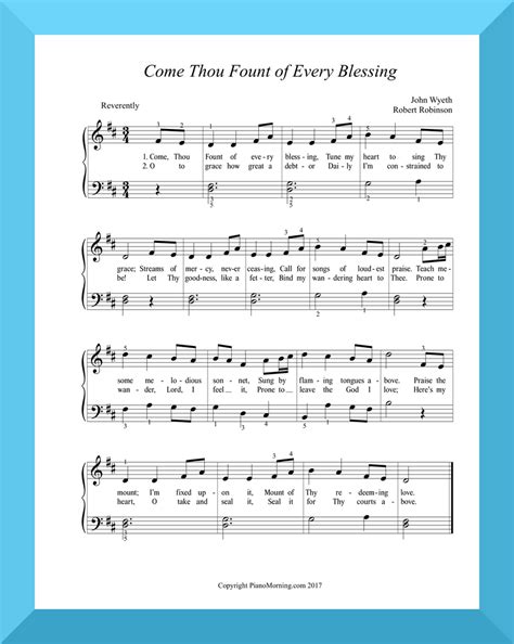 vmuf hymn lyrics|Come, Thou Fount of Every Blessing .